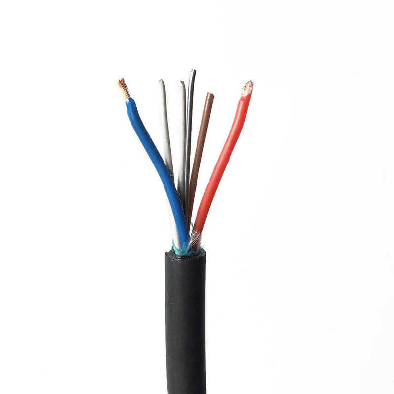 Cable de controlo de acesso de revestimento de PVC com múltiplos núcleos flexíveis