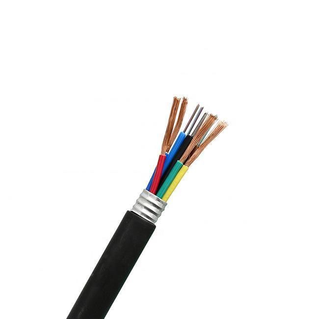 Cable de controlo de acesso de revestimento de PVC com múltiplos núcleos flexíveis