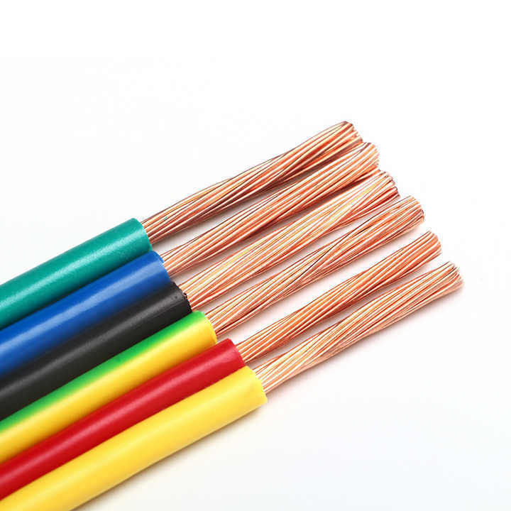 Fio elétrico resistente ao fogo com condutor de cobre estanhado de 1,5mm 2,5mm e isolamento de PVC