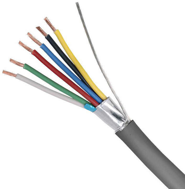 Isolamento de PVC Kvv Cable de fio elétrico 1,5m2 Para múltiplos núcleos
