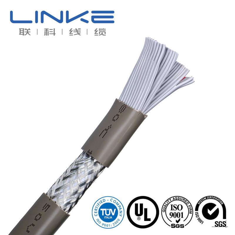 0.76mm espessura média de borracha flexível Flat Power Wire Cable para cablagem de máquina