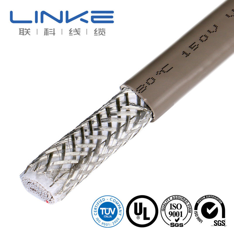 0.76mm espessura média de borracha flexível Flat Power Wire Cable para cablagem de máquina