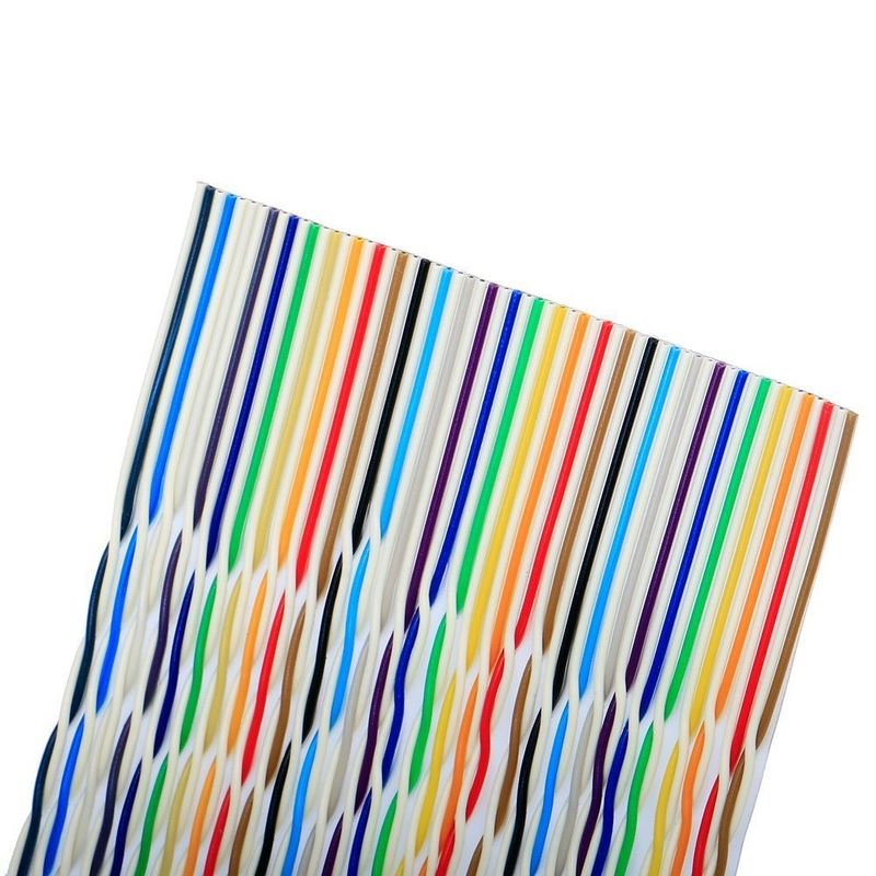 Cable plano de cobre flexível para conectores IDC