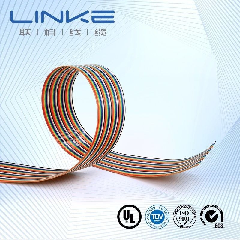 8/10/14/16/20/40/50 Cabo de extensão de dados de pin Flat Ribbon Cable com borda vermelha LK-109