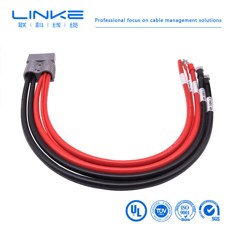 Conector de tomada 8AWG cabo de conector de painel solar 50A/600V Adaptador de porta de anúncios 300mm cabo de conector solar