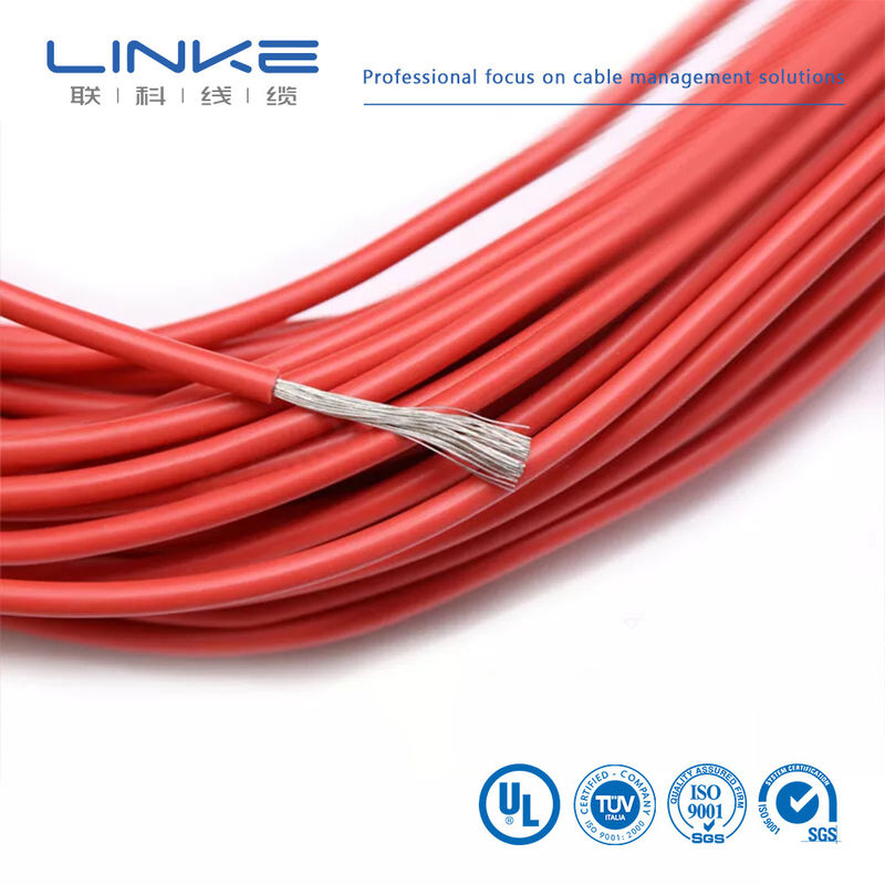 UL3135 Fios de borracha de silicone 30 28 26 24 22 20 18 16 14 12 10 AWG Cabos de iluminação de lâmpadas LED de cobre mole