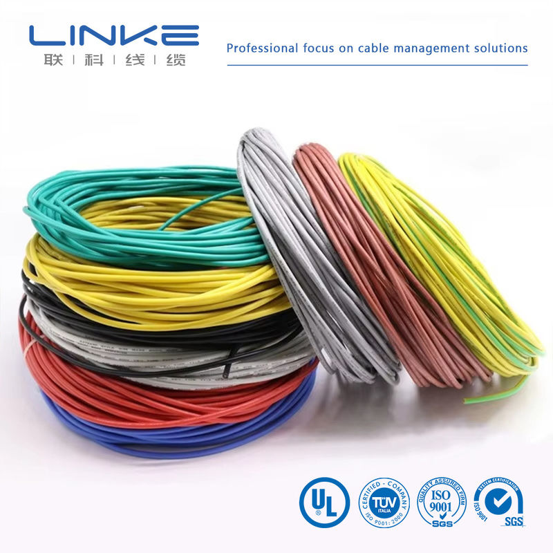 UL3135 Fios de borracha de silicone 30 28 26 24 22 20 18 16 14 12 10 AWG Cabos de iluminação de lâmpadas LED de cobre mole