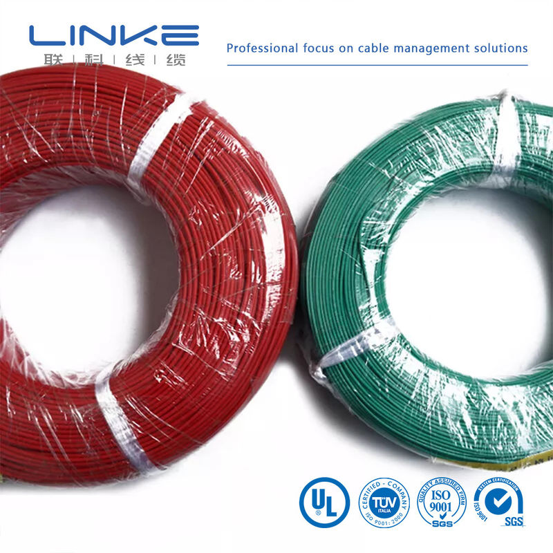 UL3135 Fios de borracha de silicone 30 28 26 24 22 20 18 16 14 12 10 AWG Cabos de iluminação de lâmpadas LED de cobre mole