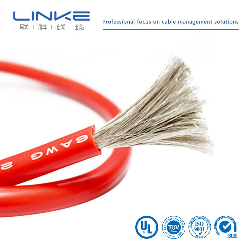 Cabos de silicone de cobre enlatado com alta flexibilidade e tensão de 500 V