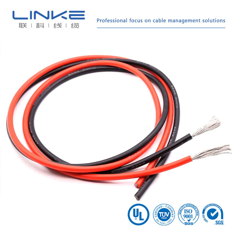 Cabos de silicone de cobre enlatado com alta flexibilidade e tensão de 500 V