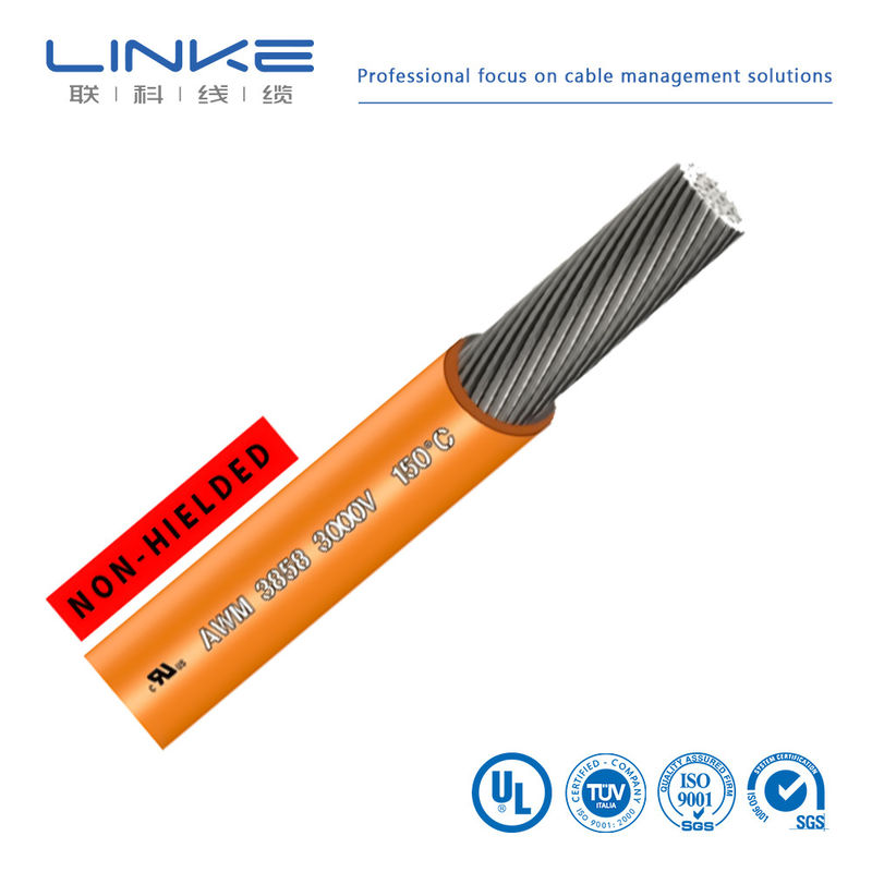Cabo de borracha de silicone de cobre enlatado UL3858 Cabo de alimentação de alta tensão