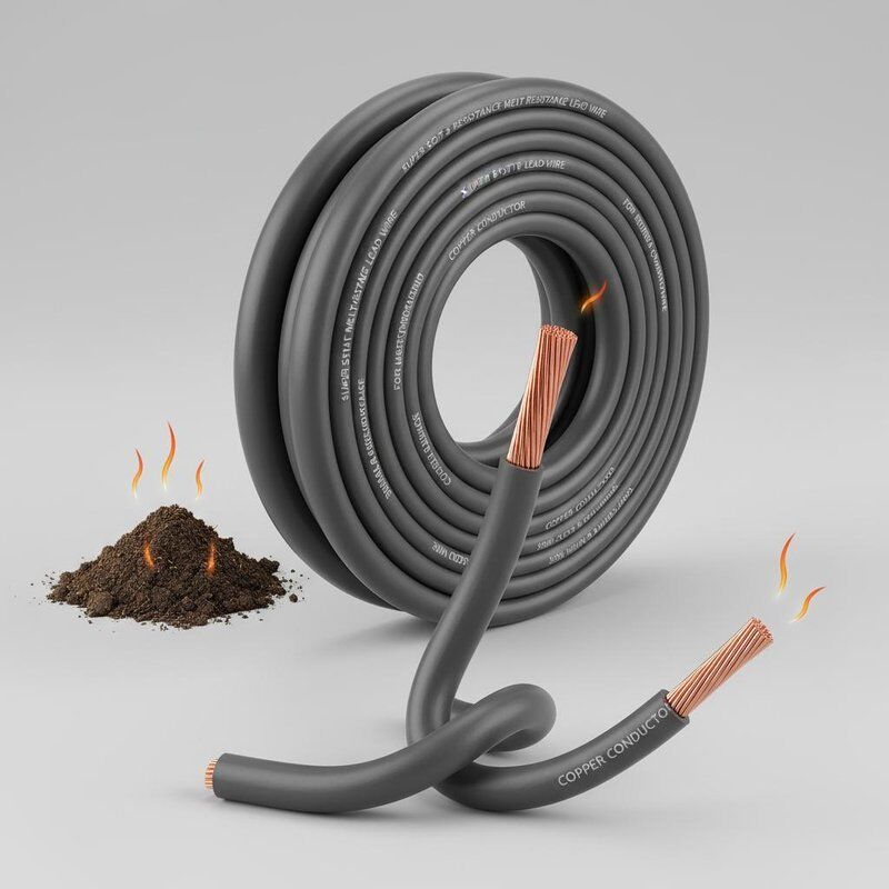 Fios de chumbo com condutor de cobre para aquecimento e aplicações subterrâneas