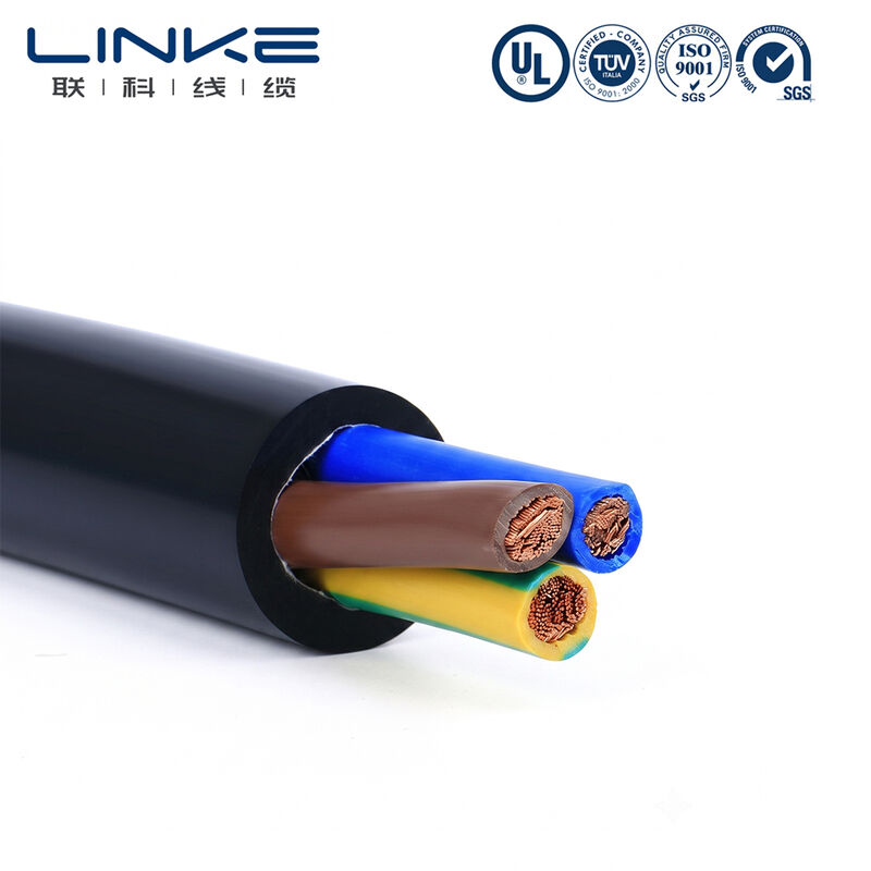 H05VV-F 3 núcleo 6mm Flexível cabo de alimentação de cobre fino estrangulado condutor de PVC revestido Multicore fio elétrico
