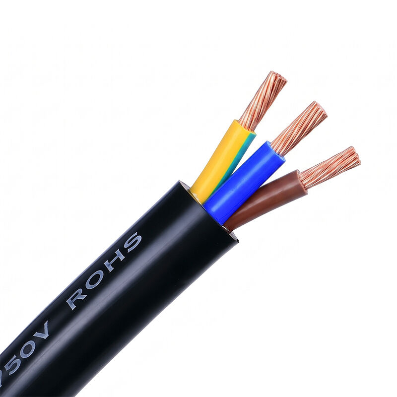 H05VV-F 3 núcleo 6mm Flexível cabo de alimentação de cobre fino estrangulado condutor de PVC revestido Multicore fio elétrico