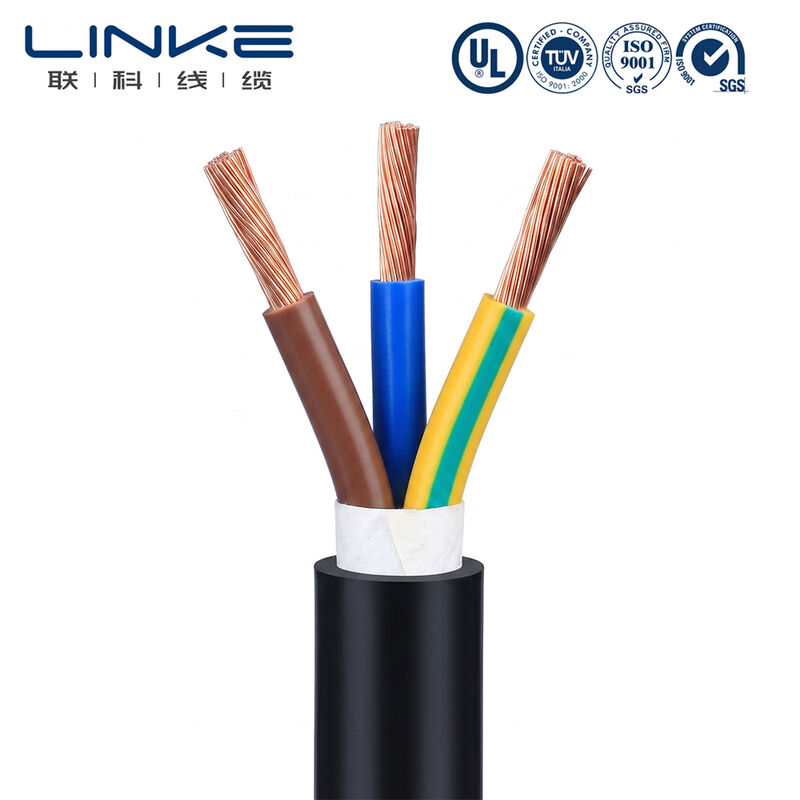 H05VV-F 3 núcleo 6mm Flexível cabo de alimentação de cobre fino estrangulado condutor de PVC revestido Multicore fio elétrico