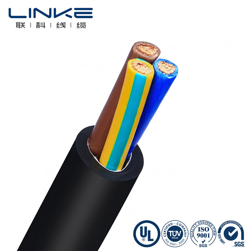 H05VV-F 3 núcleo 6mm Flexível cabo de alimentação de cobre fino estrangulado condutor de PVC revestido Multicore fio elétrico