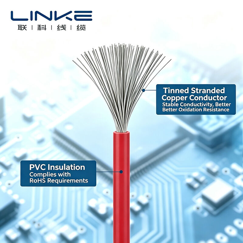 UL10269 Alta tensão 1000V 105°C Cabo de ligação isolado de PVC com condutor de cobre em lata