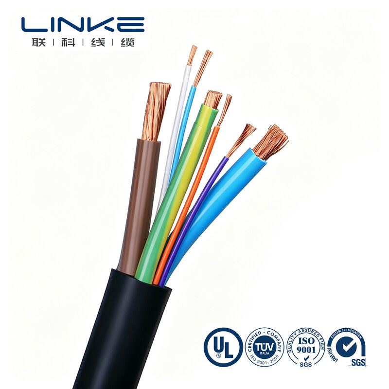 Cabo Carregador Veicular Pesado Multi-Core Customizado 450/750/1000V para Veículos Elétricos