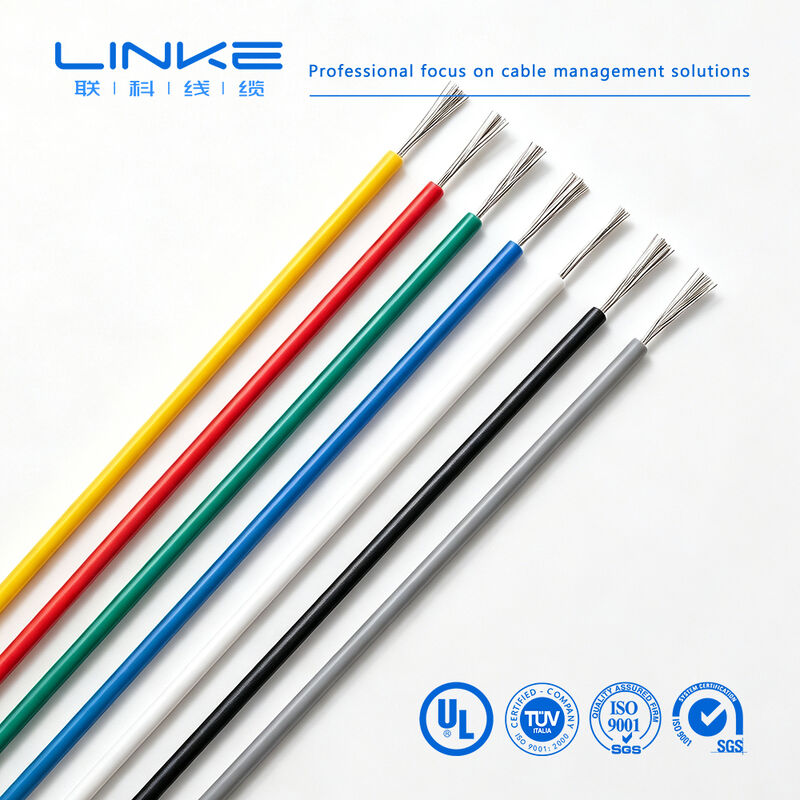 UL10064 Fio de Cobre Estanhado Isolado em FEP de Alta Temperatura 105C 30V para Equipamentos Automotivos e Industriais