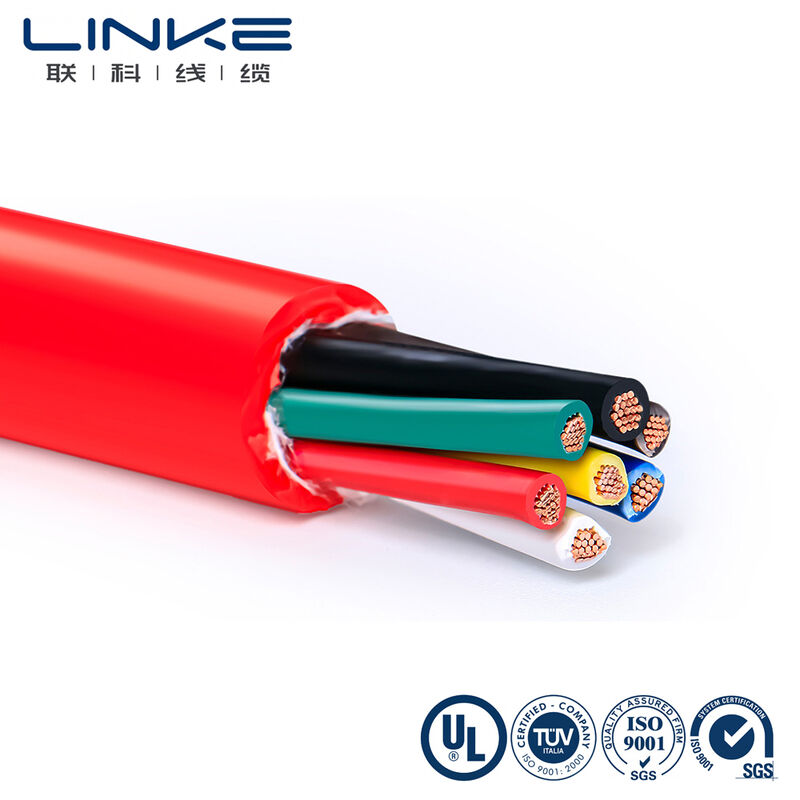 300V corrente multi-núcleo condutor de cobre enrolado PVC isolamento veículo elétrico estação de carregamento cabo de alimentação
