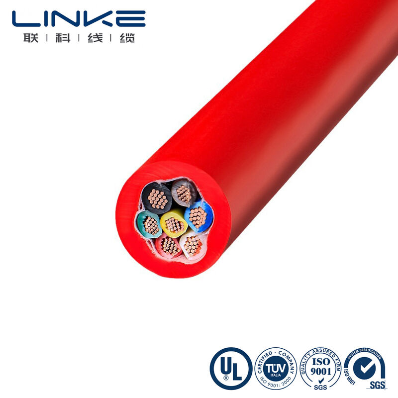 300V corrente multi-núcleo condutor de cobre enrolado PVC isolamento veículo elétrico estação de carregamento cabo de alimentação