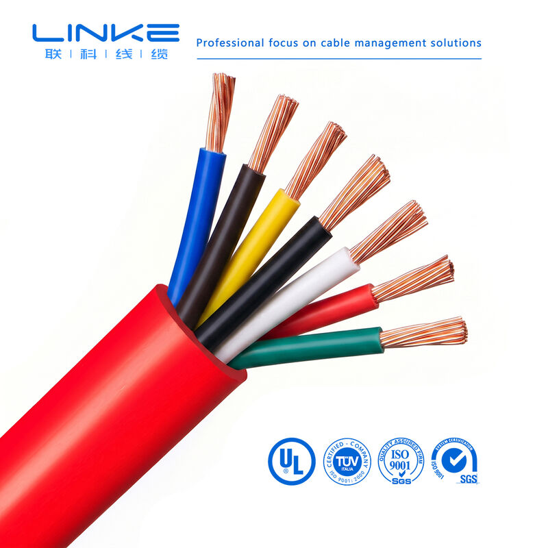 300V corrente multi-núcleo condutor de cobre enrolado PVC isolamento veículo elétrico estação de carregamento cabo de alimentação